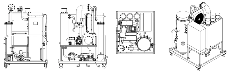 Coalescence and Separation Turbine Oil Purifier System for Low Viscosity Lube Oil